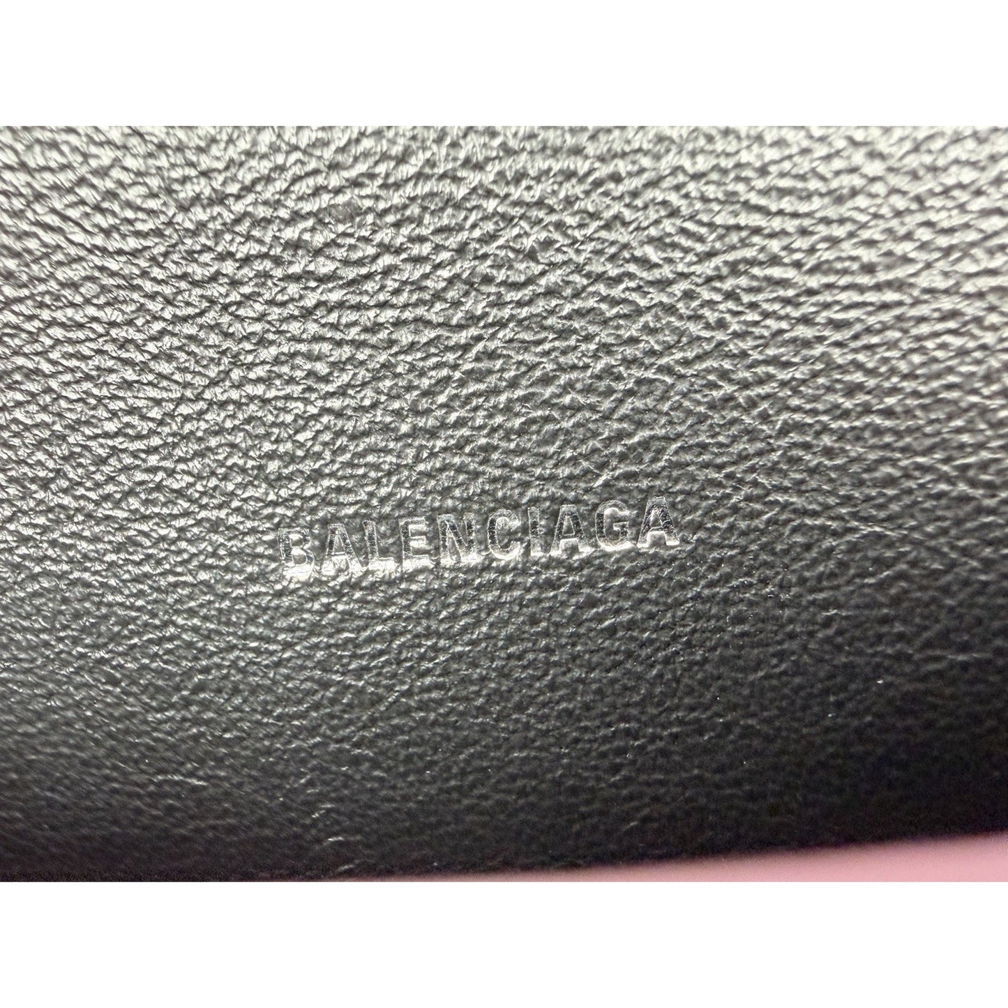 Balenciaga Strass Suede Hourglass Top Handle Bag XS in Pink B1