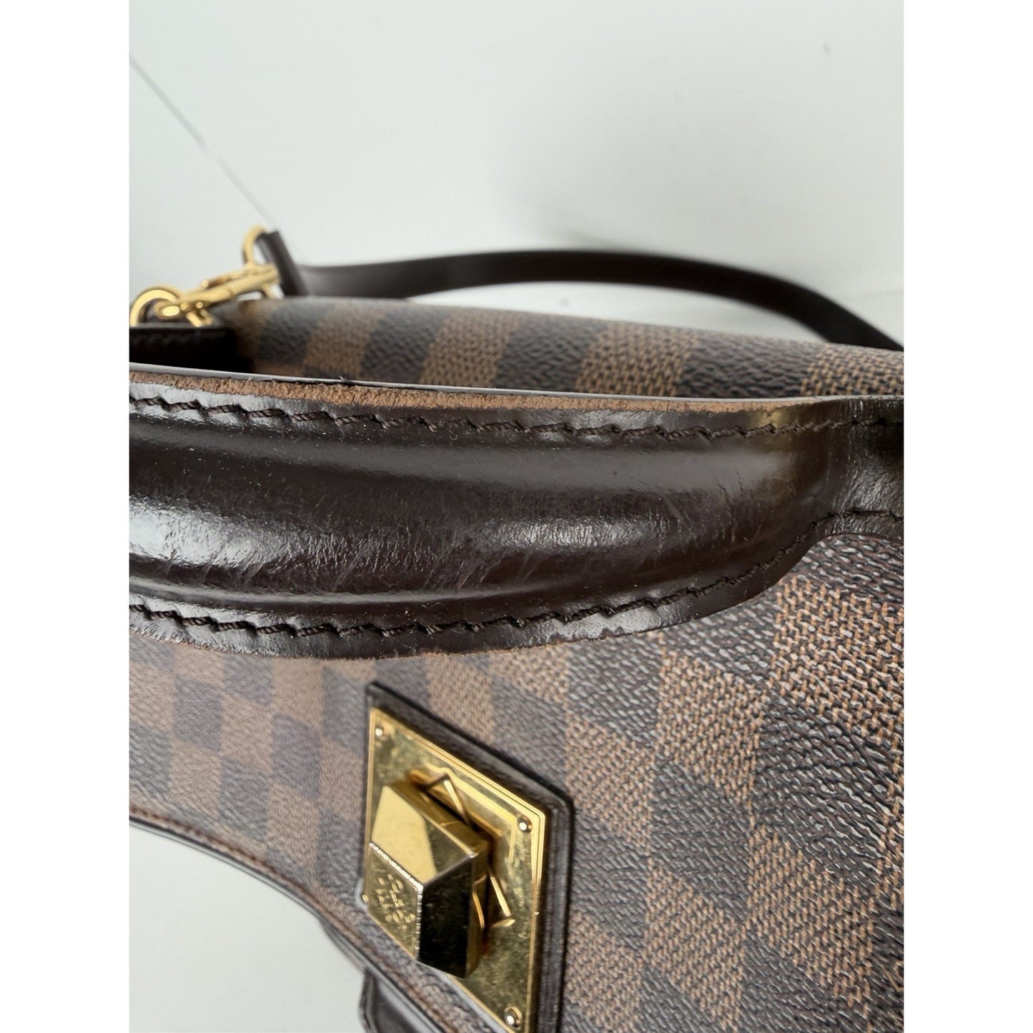 Louis Vuitton Bergamo MM Bag in Damier Ebene Coated Canvas 2012 E-6