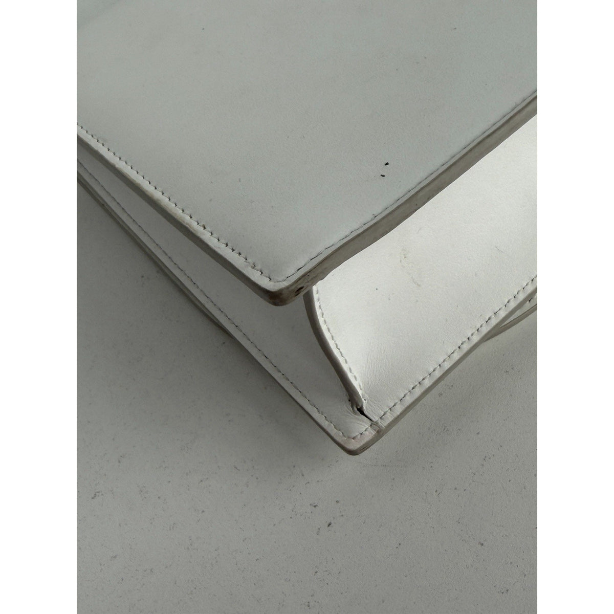 Dolce & Gabbana Small DG Logo Crossbody Bag in Calfskin White Leather S-13