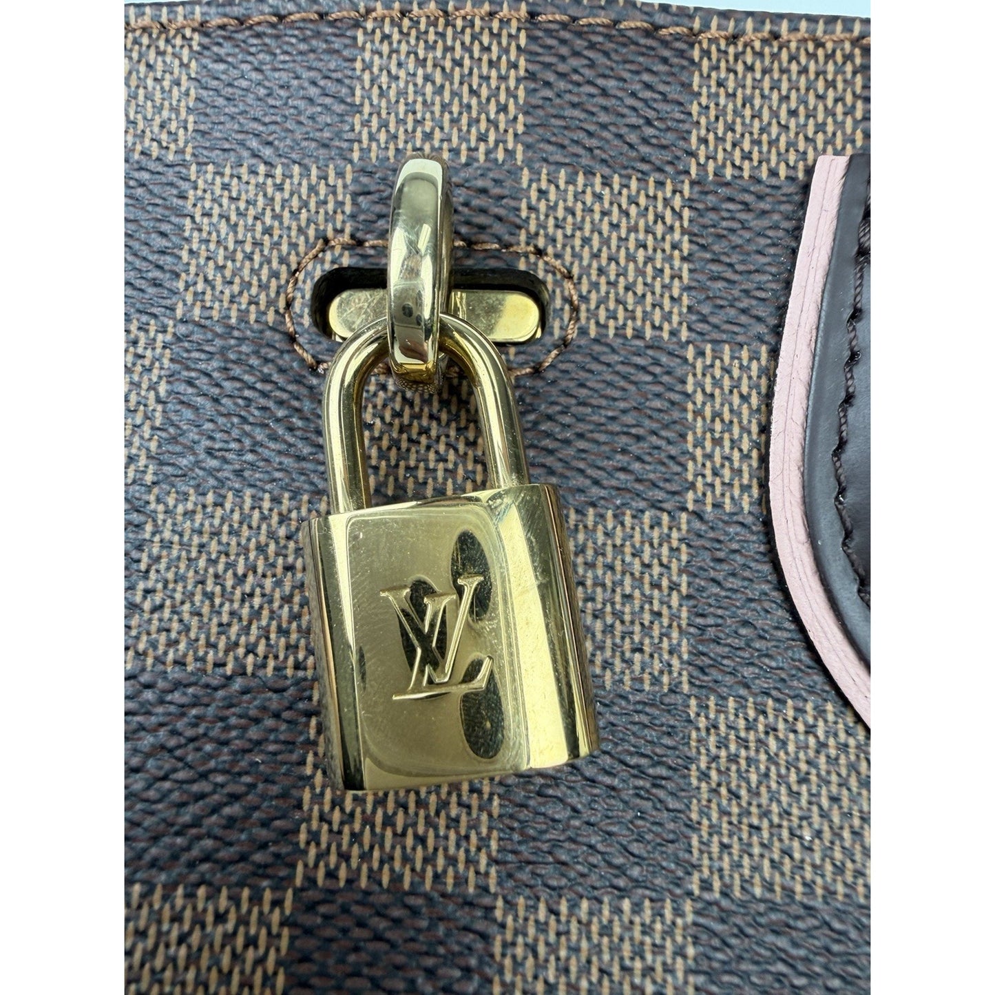 Louis Vuitton Normandy Handbag in Magnolia Damier Ebene Coated Canvas 2017 S