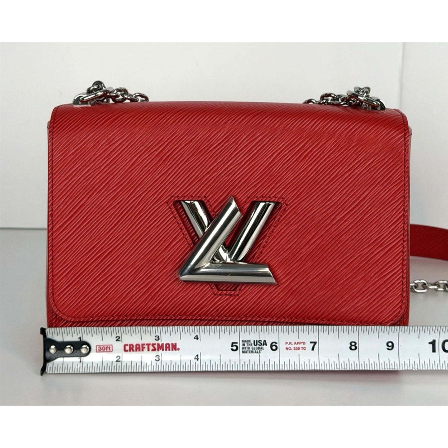 Louis Vuitton Coquelicot Epi Leather Twist MM Shoulder Bag (2019) B4