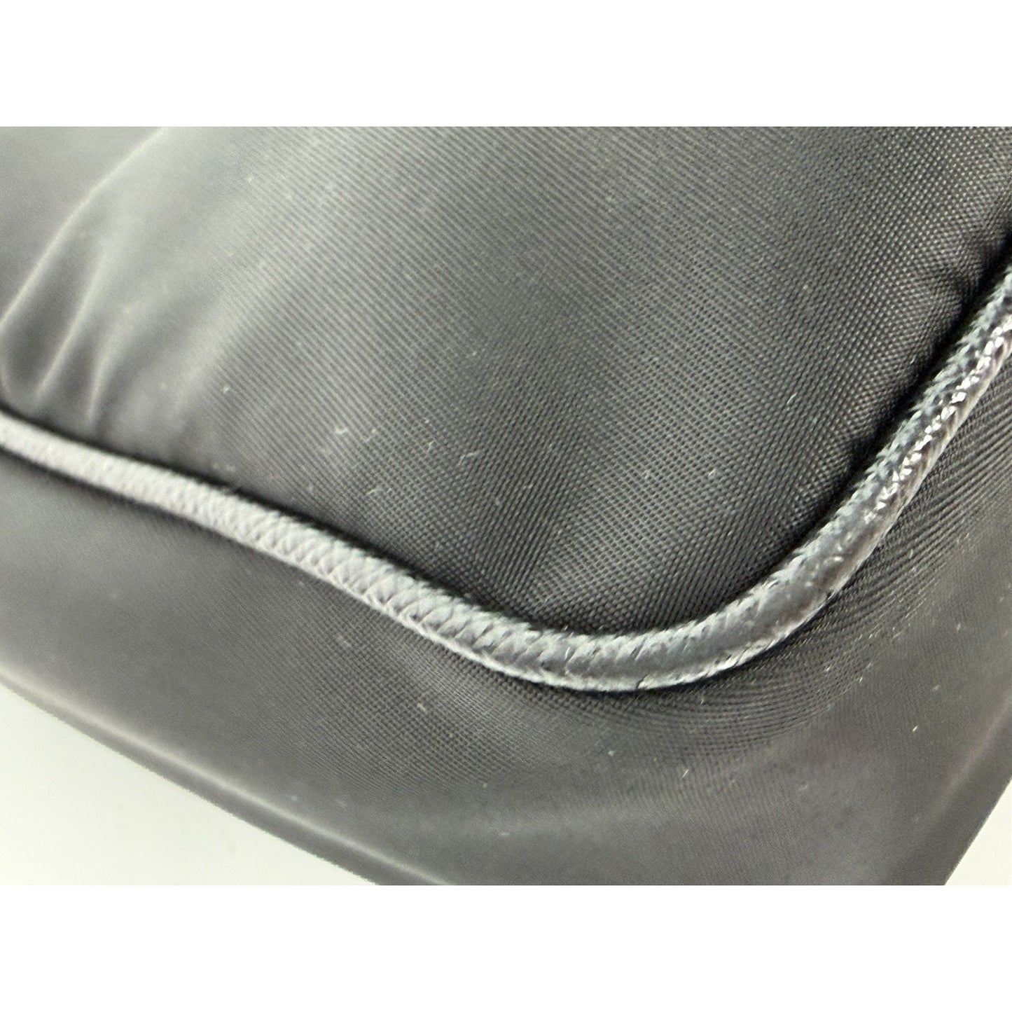 Prada Re-Nylon and Saffiano Leather Shoulder Bag in Black with Mini Pouch S01