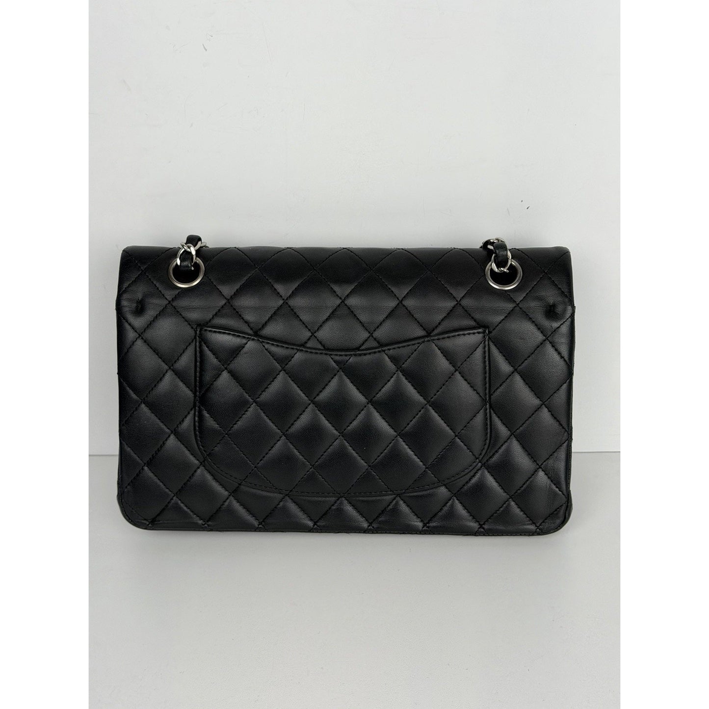 CHANEL Classic Double Flap Bag Medium Black Caviar Leather 2011