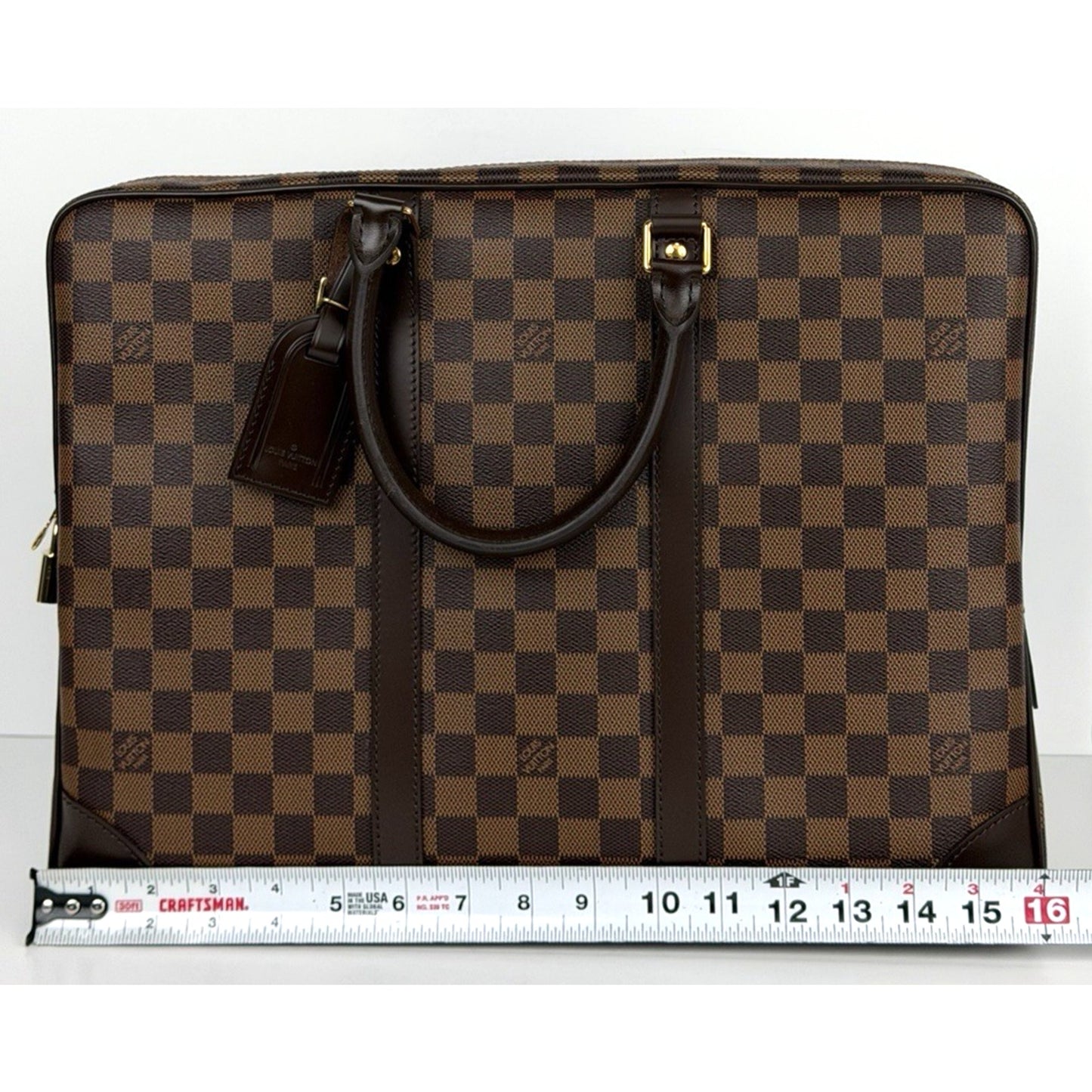Louis Vuitton Porte-Documents Voyage GM Bag in Damier Ebene Coated Canvas 2011 S