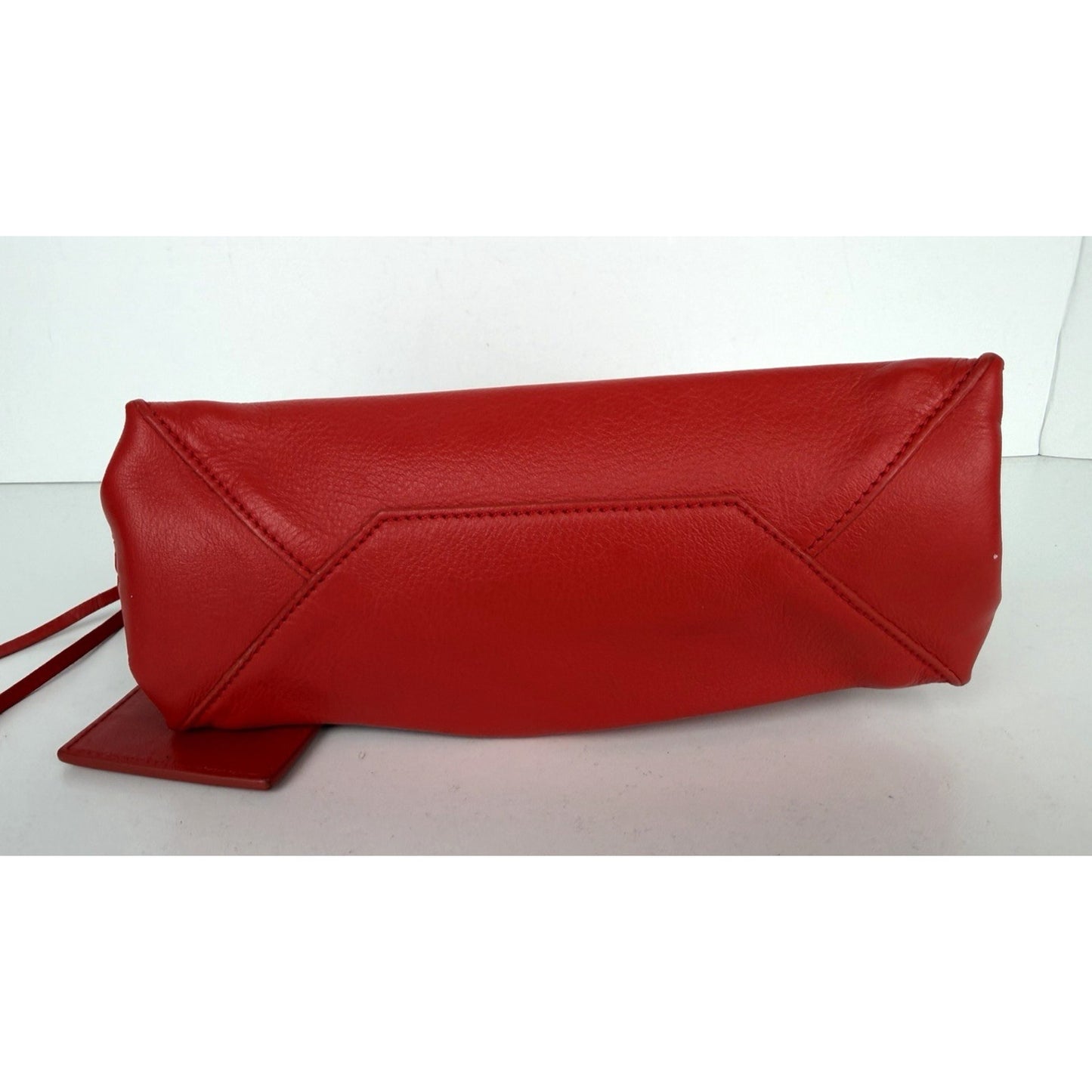 Balenciaga Papier A4 Zip-Around Tote Bag Mini in Red Calfskin Leather S-01