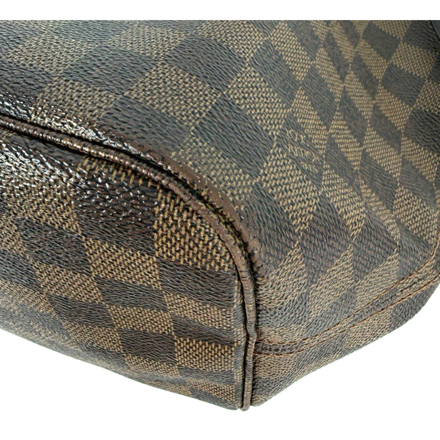 Louis Vuitton Neverfull MM Tote Bag in Damier Ebene Coated Canvas 2009 S-19