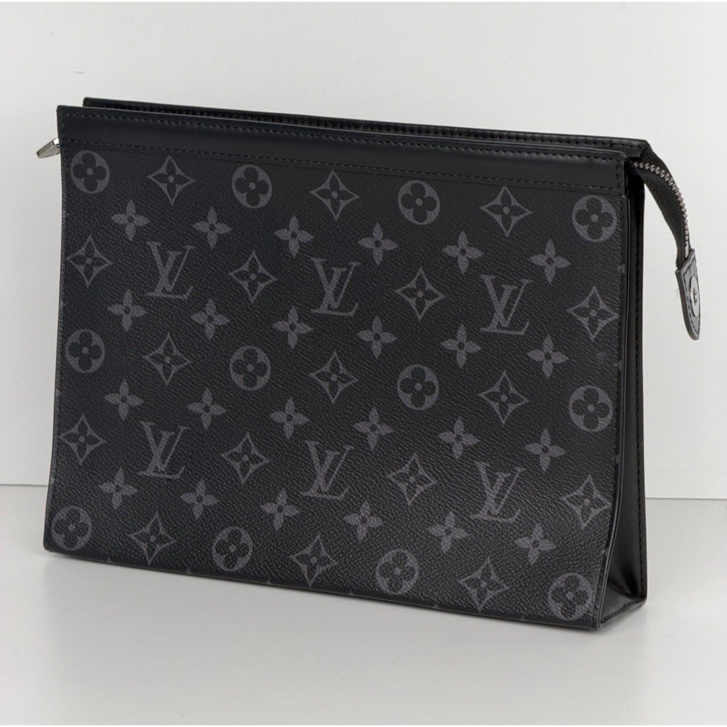 Louis Vuitton Pochette Voyage MM Black&Gray Monogram Eclipse Coated Canvas NFC S