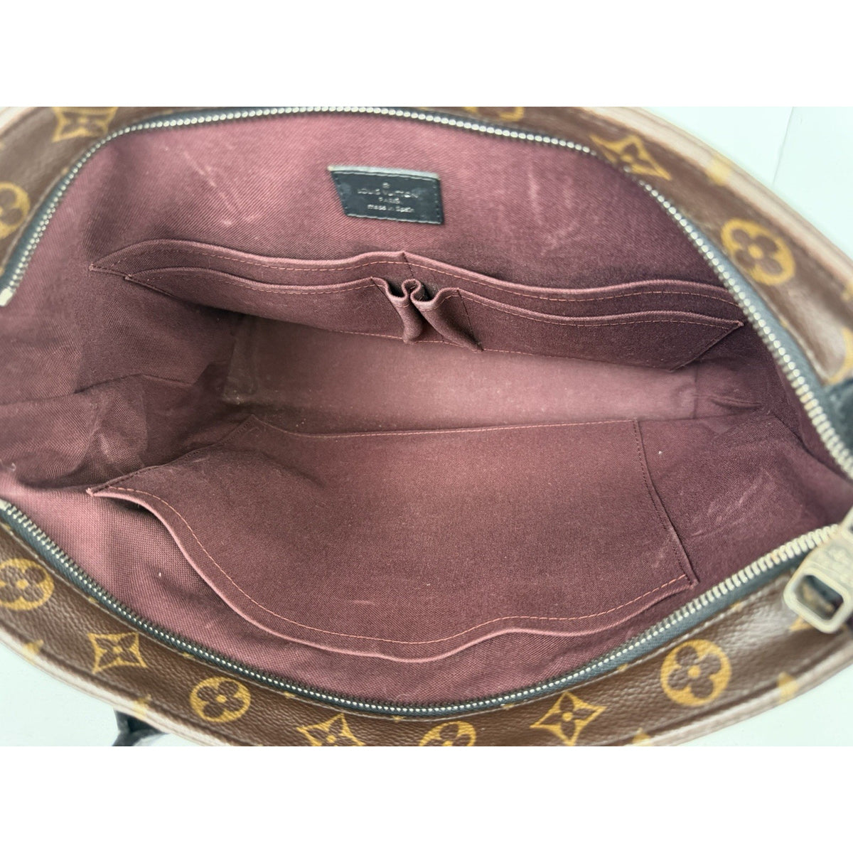 Louis Vuitton Macassar Briefcase in Brown LV Monogram Coated Canvas 2015 S-21