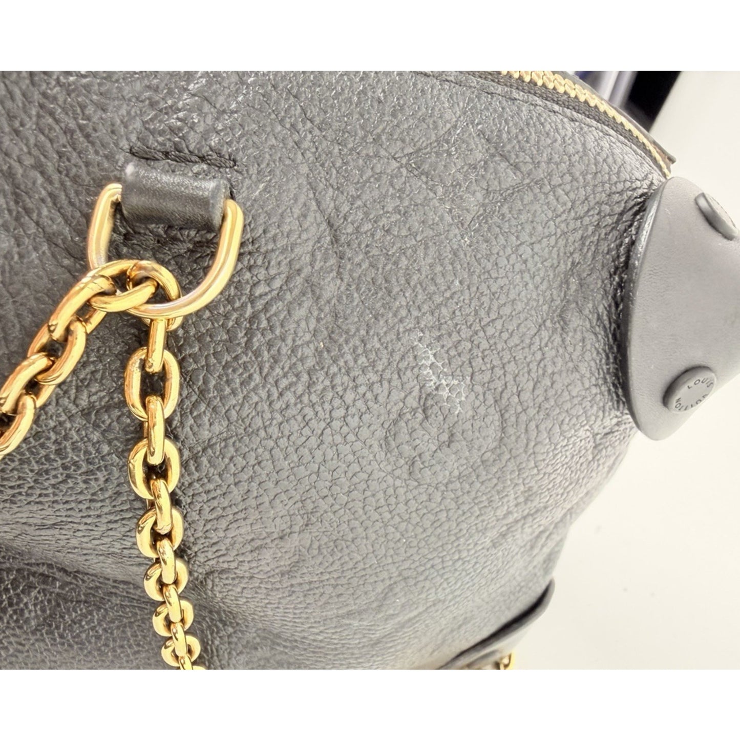 Louis Vuitton Petite Malle Souple Handbag Black Empreinte Leather 2020 S18