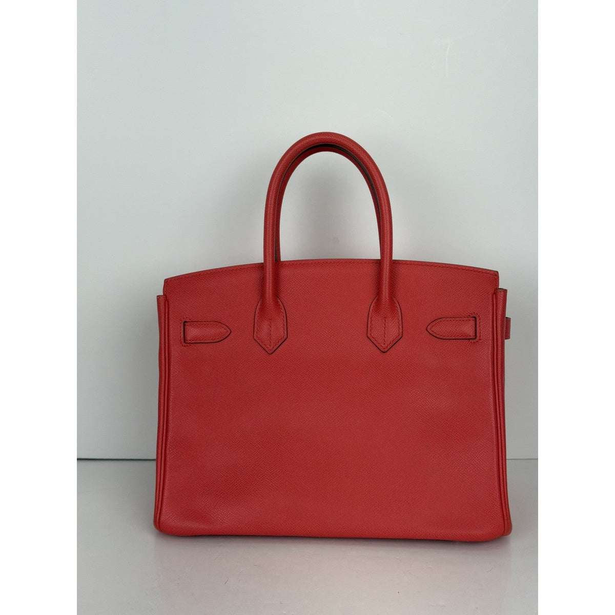 Hermes Birkin Handbag 30 in Orange Field Epsom Leather Silver Hardware 2012 C2