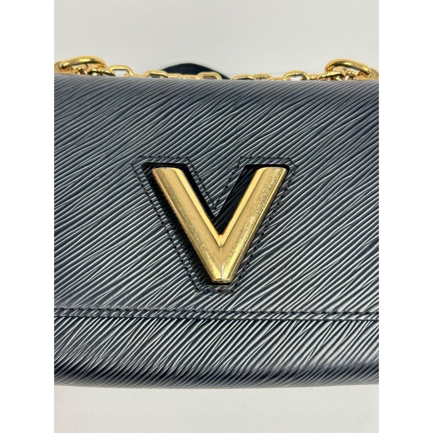 Louis Vuitton Twist MM Bag Black Epi Leather