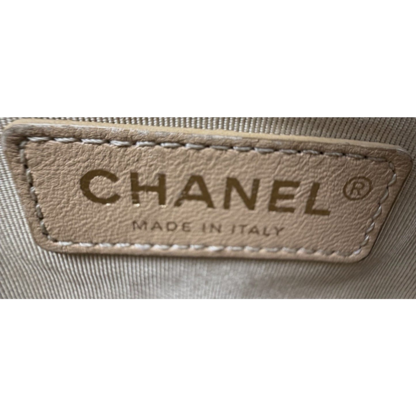 Chanel Label Click Flap Medium Shoulder Bag in Blue Quilted Calfskin 2017 E-5