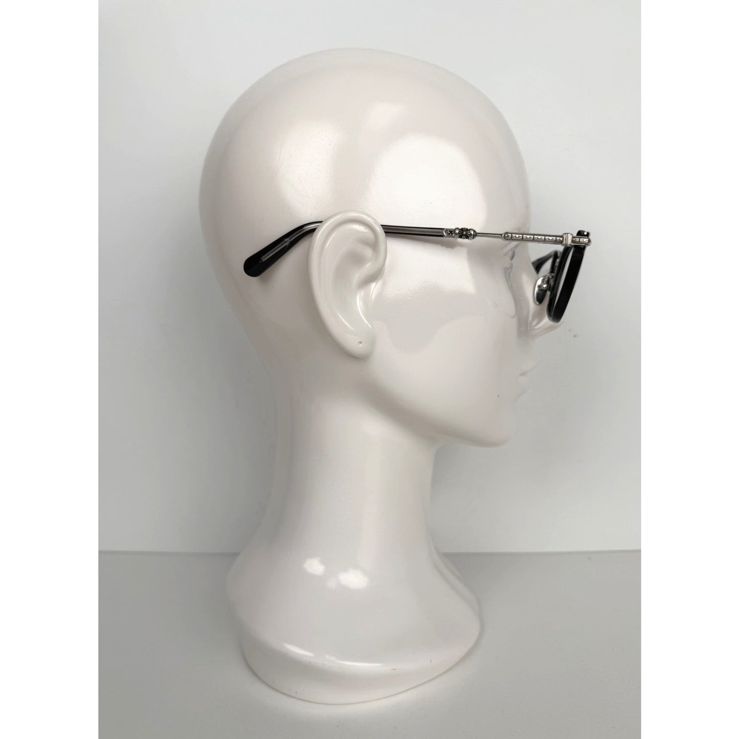 Chrome Hearts Tycoxagain Eyeglasses 51 in Black with Clear Lenses