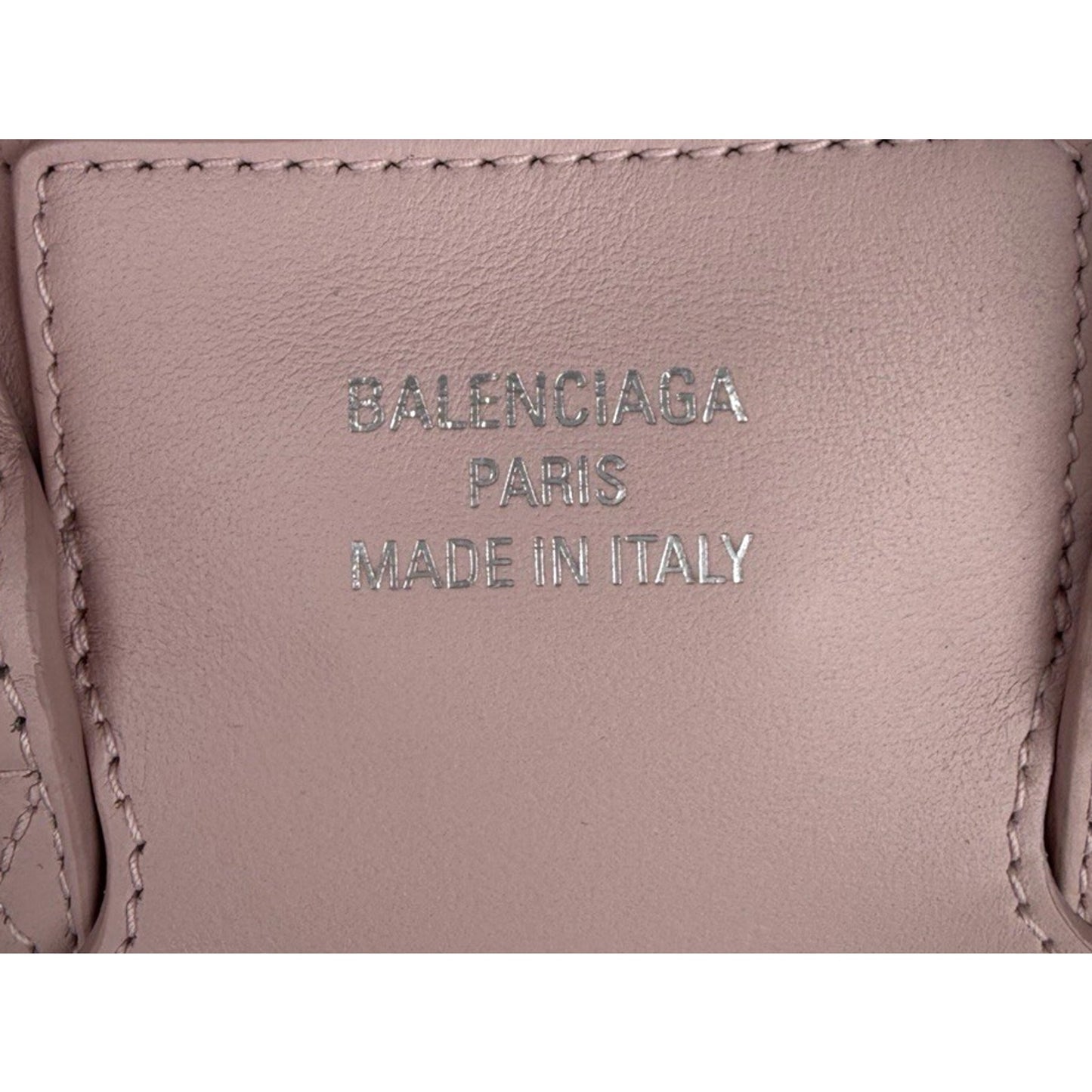 Balenciaga Bel Air Mini Bag in Pink Calfskin Leather Silver-Tone HW E6