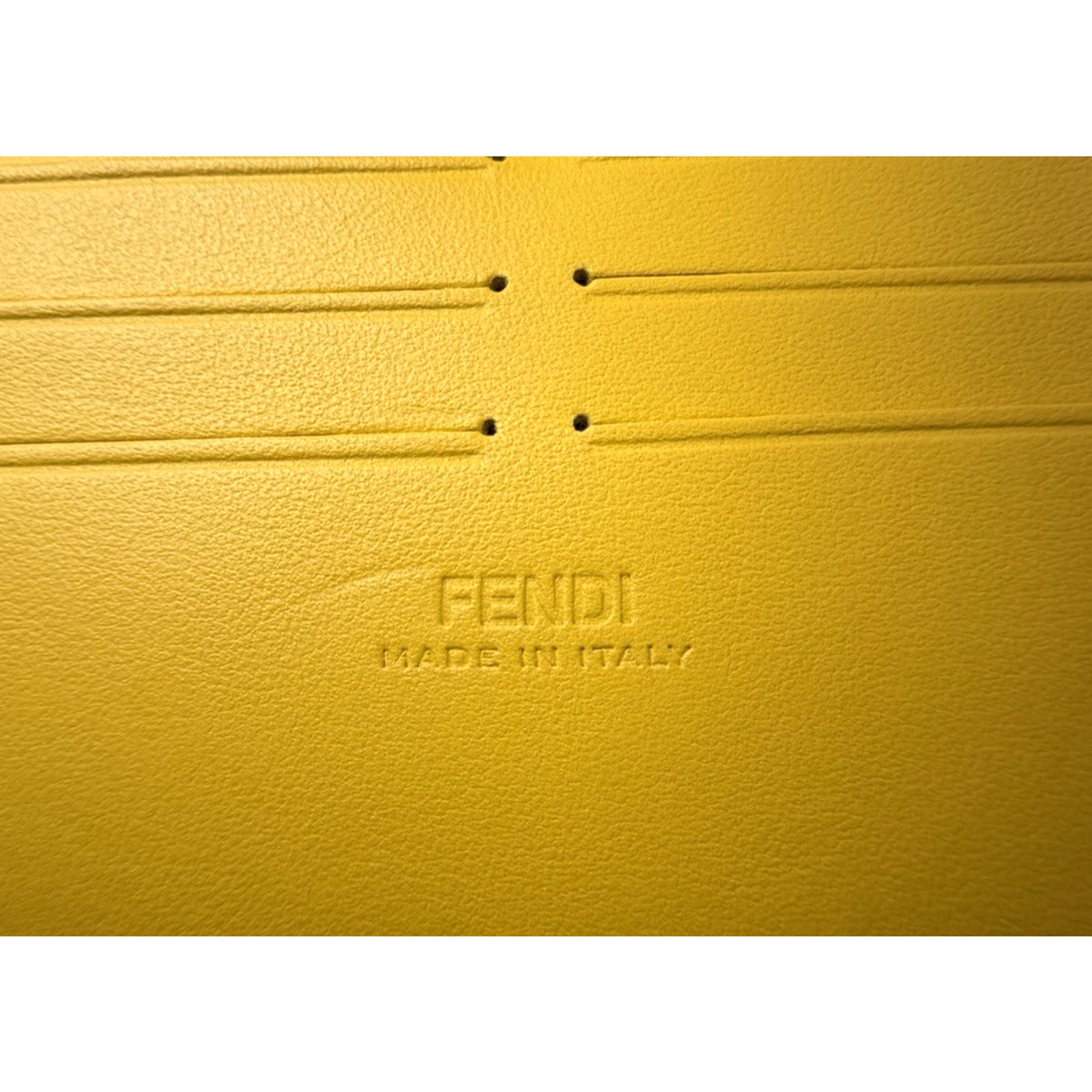 Fendi Baguette Soft Trunk Crossbody Bag in Yellow By Kim Jones S-10
