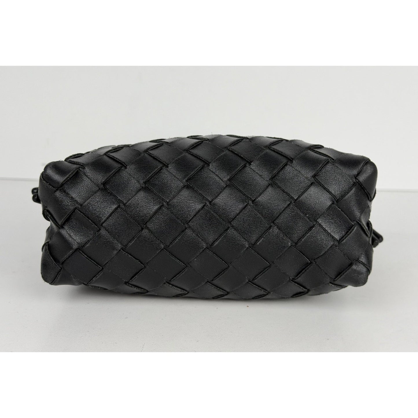 Bottega Veneta Mini Loop Camera Crossbody Bag Black Leather Knot Details S19