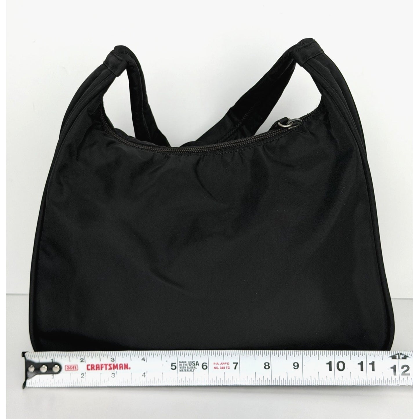 Prada Nylon Shoulder Bag Triangle Logo in Black for Women S06