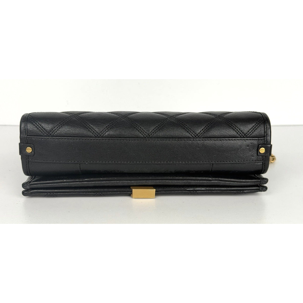 Yves Saint Laurent Becky Medium Shoulder Bag in Black Quilted Leather S-13