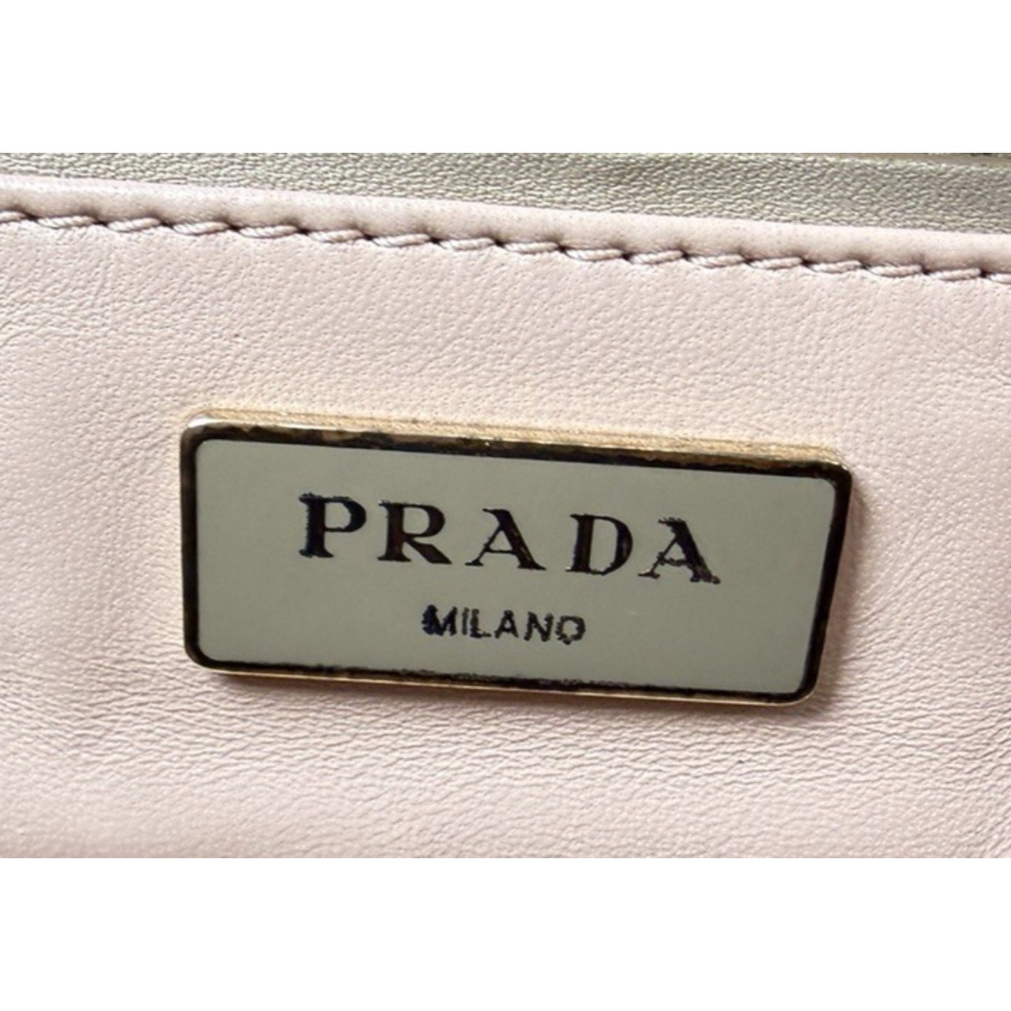 Prada Visone City Calf Leather Tote Bag Large Double Handle in Taupe S