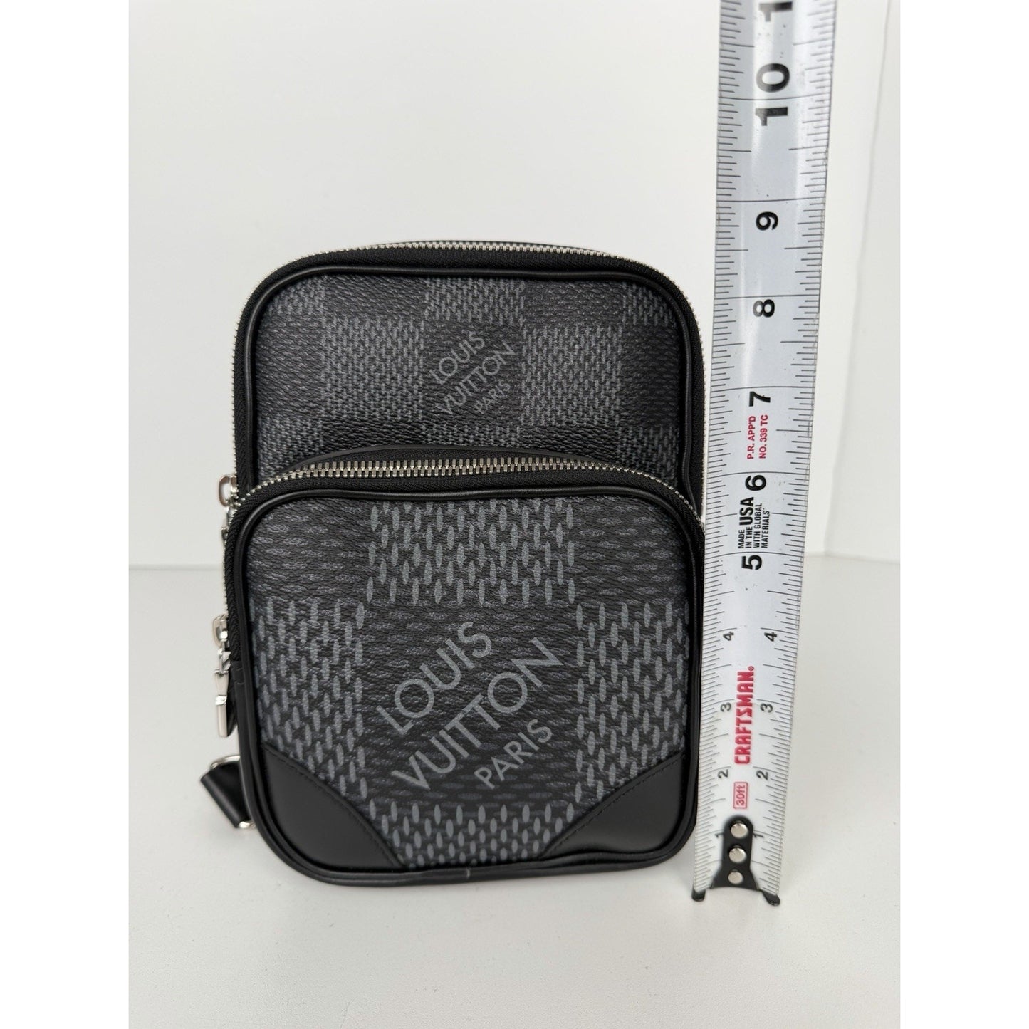 Louis Vuitton Amazone Sling Bag in Damier Graphite 3D Coated Canvas NFC C-9