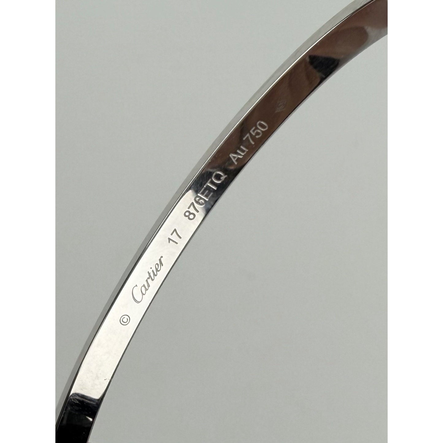 Cartier Love Bracelet Small Model in 18k White Gold with Diamonds
