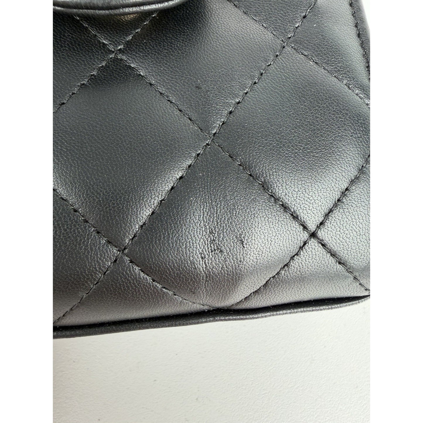 Chanel Classic Phone Holder Crossbody Bag in Black Quilted Leather 2017 C2