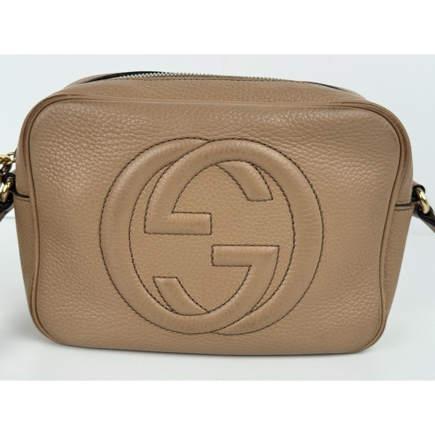 Gucci Soho Disco Shoulder Bag Beige