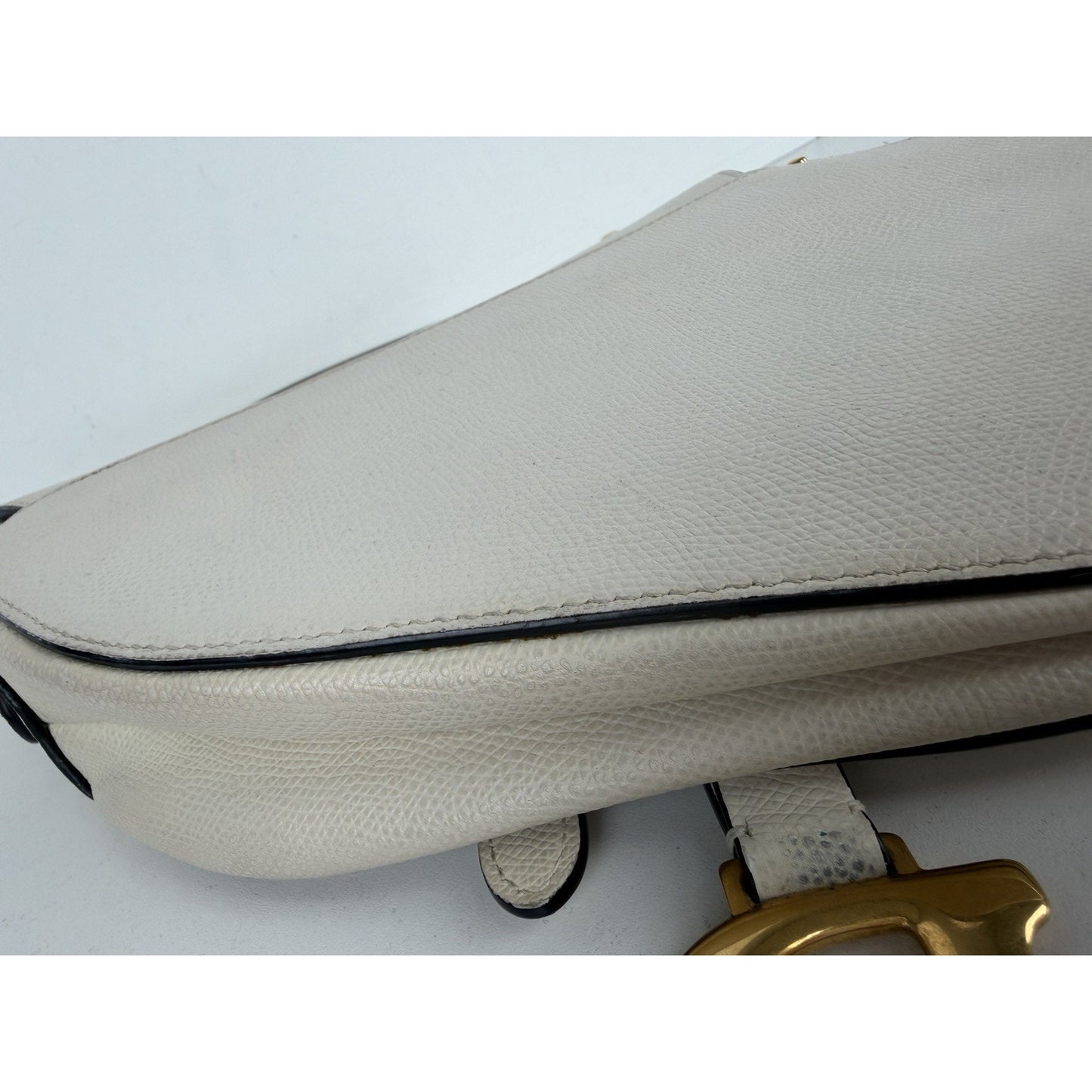 Christian Dior Saddle Bag in Latte Grained Calfskin Leather 2019 B-4