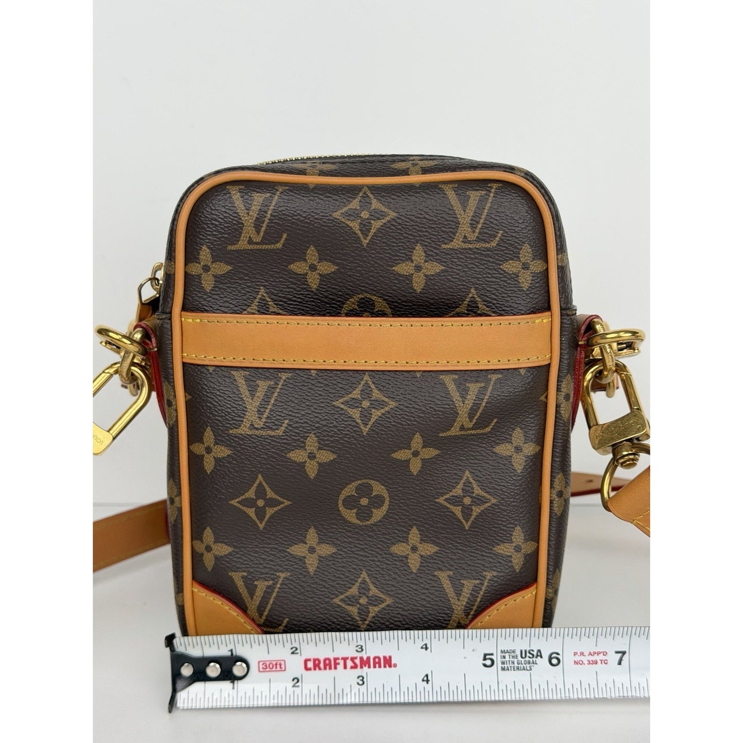 Louis Vuitton Danube PM Shoulder Bag in Monogram Canvas Microchipped C9