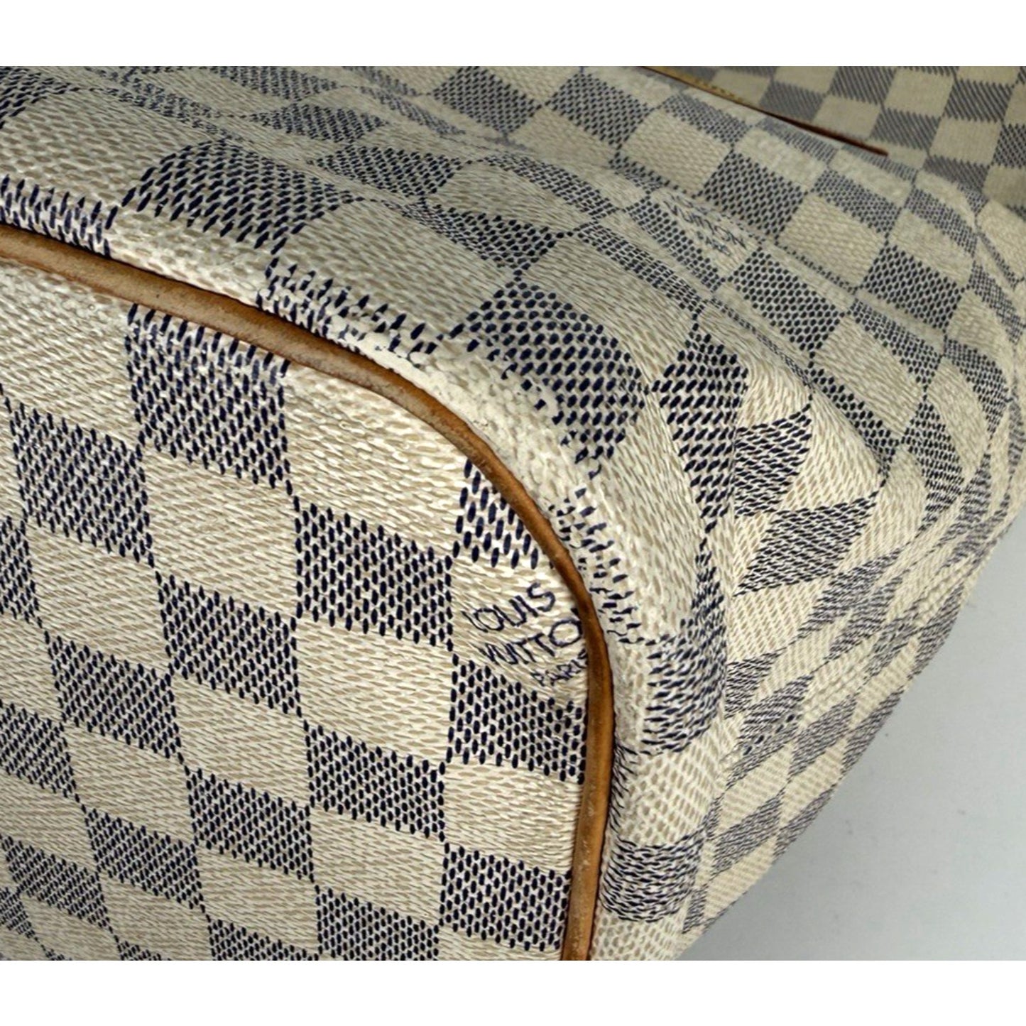 Louis Vuitton Saleya MM Tote Bag in Damier Azur Coated Canvas 2008 S