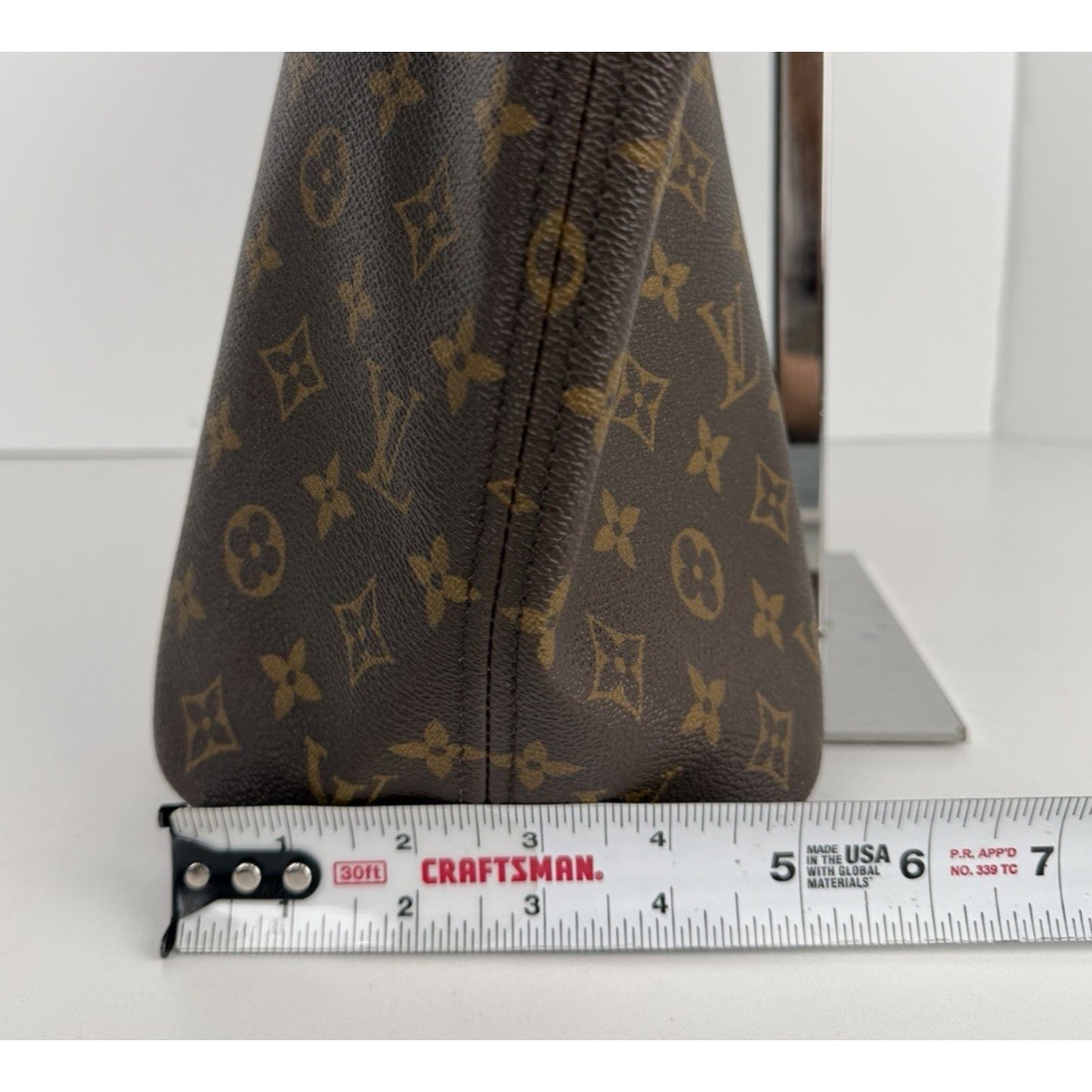 Louis Vuitton Monogram Neverfull MM Tote Bag in Brown Coated Canvas 2010 S-10