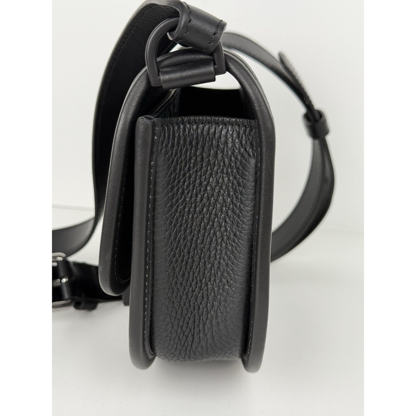 CHRISTIAN DIOR Gallop Flap Black Leather [Mini] Messenger Bag