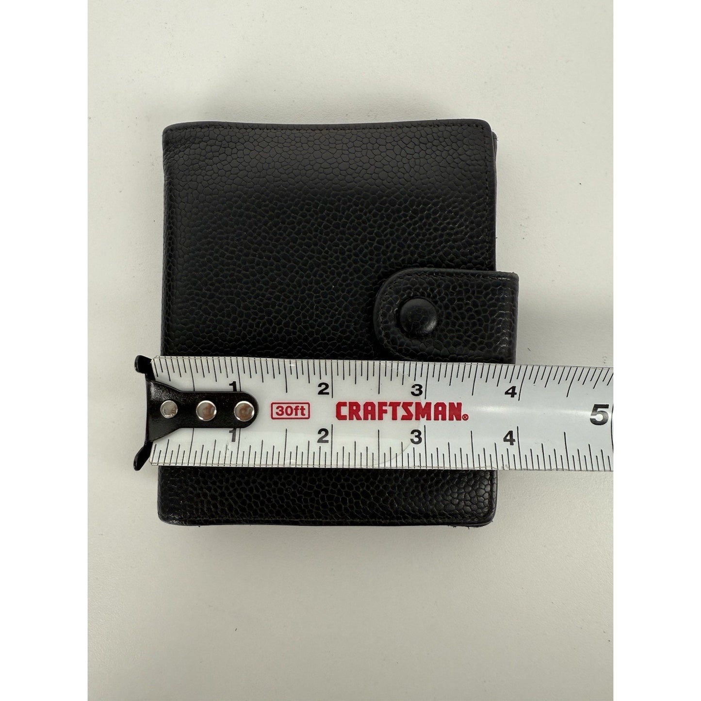 Chanel Vintage Timeless CC Compact Black Caviar Leather Women's Wallet
