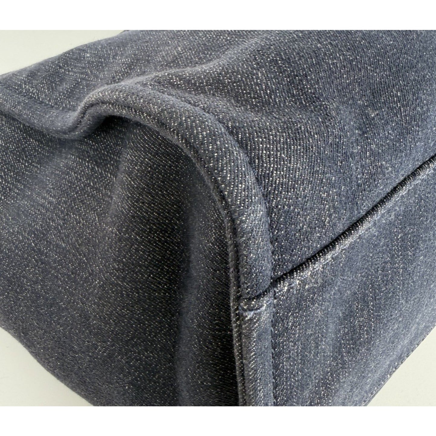 Chanel Deauville Medium Shopping Tote Bag in Denim Canvas 2013 "CC" Logo D1