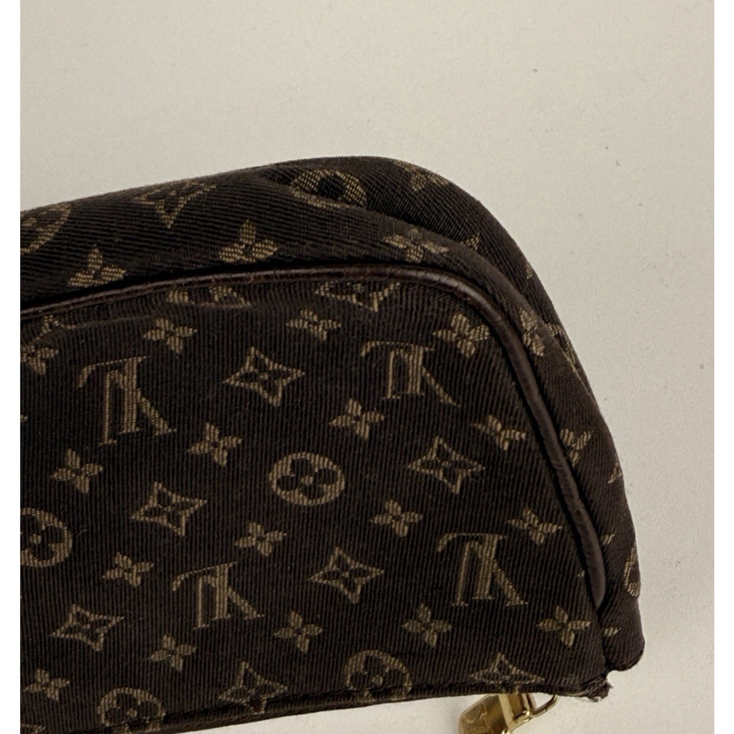 Louis Vuitton Mini Pochette Wristlet Bag in Brown Monogram Canvas 2008 S10