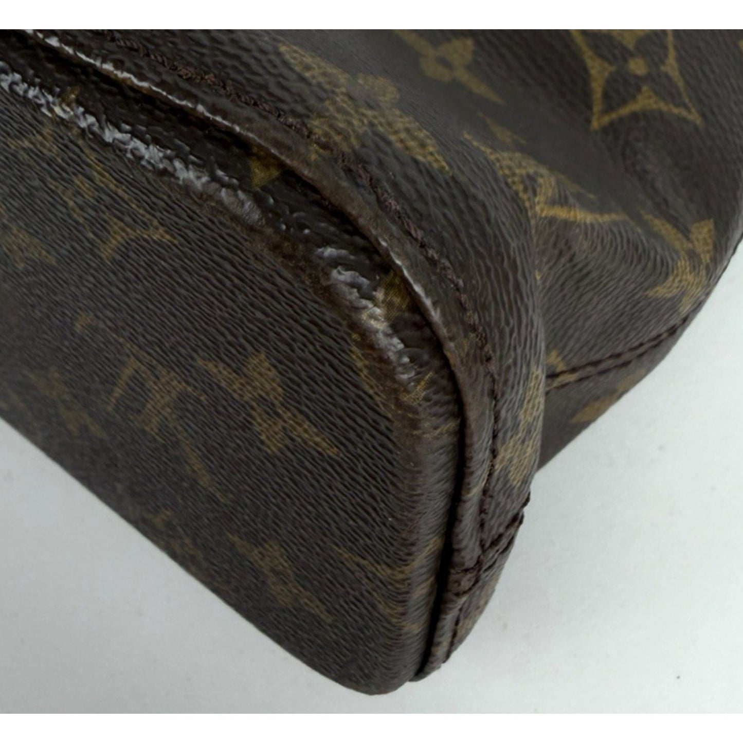 Louis Vuitton Cabas Mezzo Bag in Brown Monogram Coated Canvas Vintage 2002 S