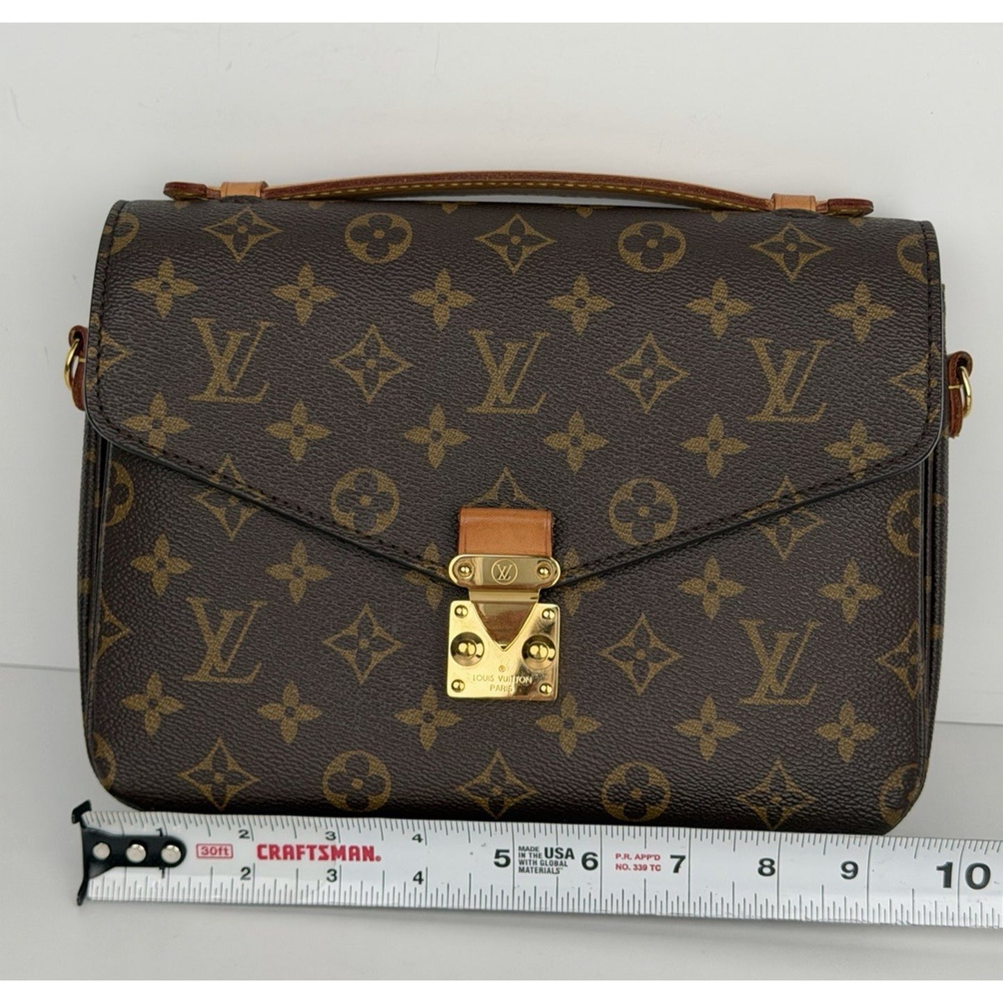Louis Vuitton Pochette Metis MM Handbag in Monogram Coated Canvas NFC E1