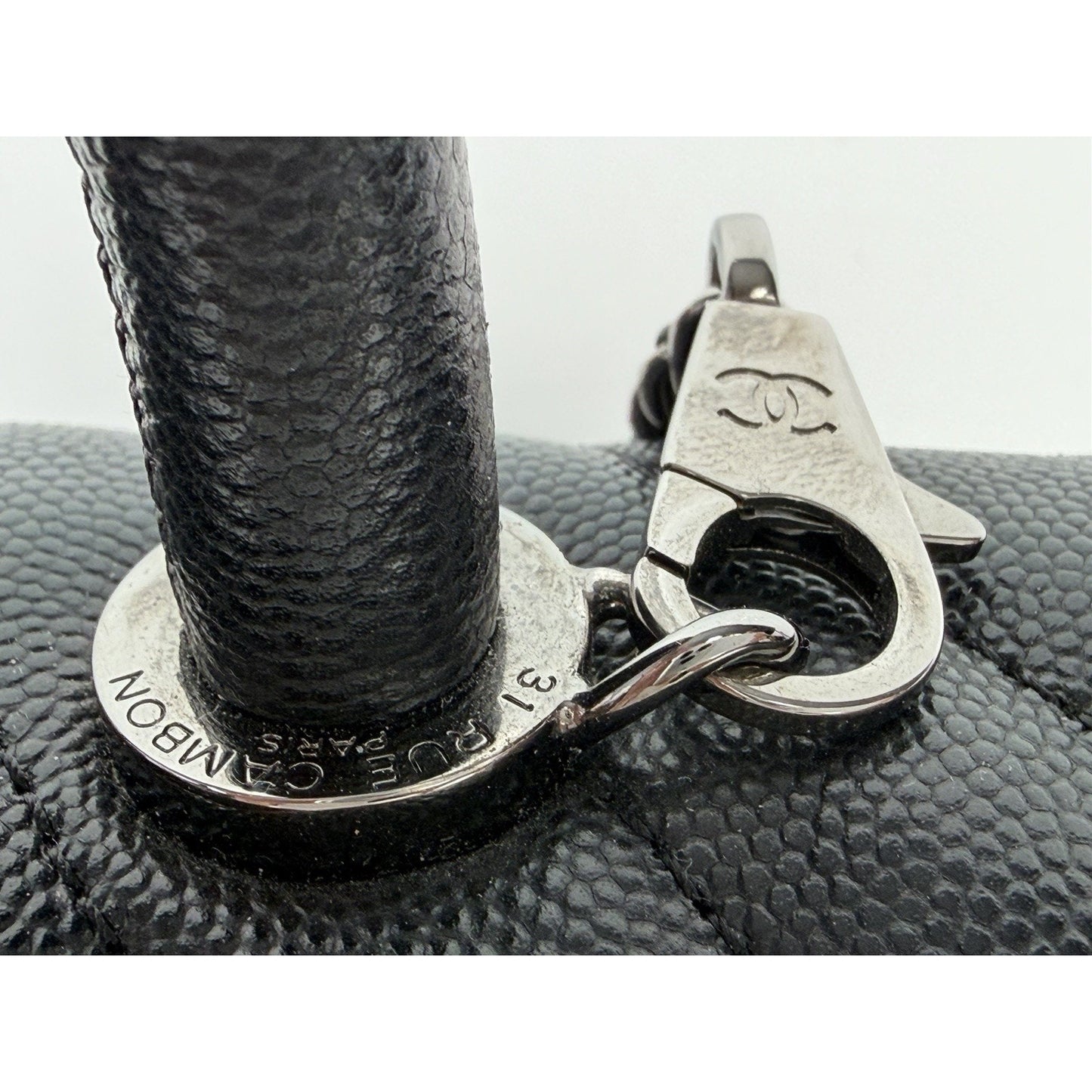 Chanel Coco Top Handle Bag XS With Chain Strap in Black Caviar Leather 2019 E-1