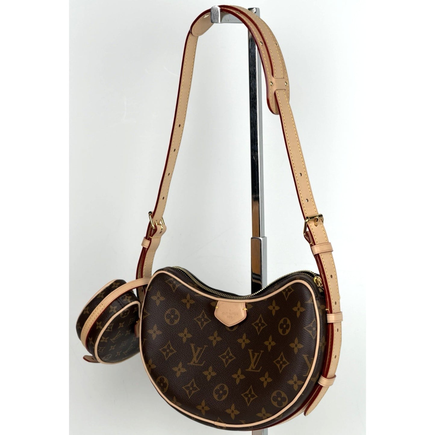 Louis Vuitton Croissant MM Bag in Brown LV Monogram Coated Canvas NFC B-5