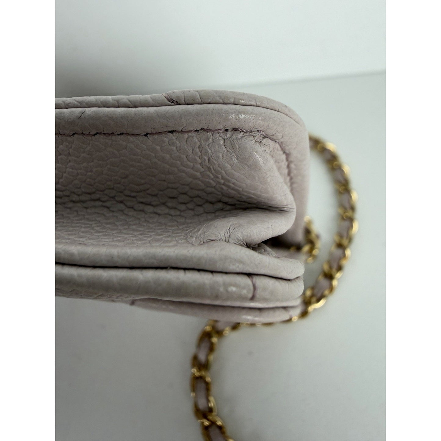 Chanel Miss Coco Clutch Chain Light Purple Quilted Caviar Leather 2021-2022 B1