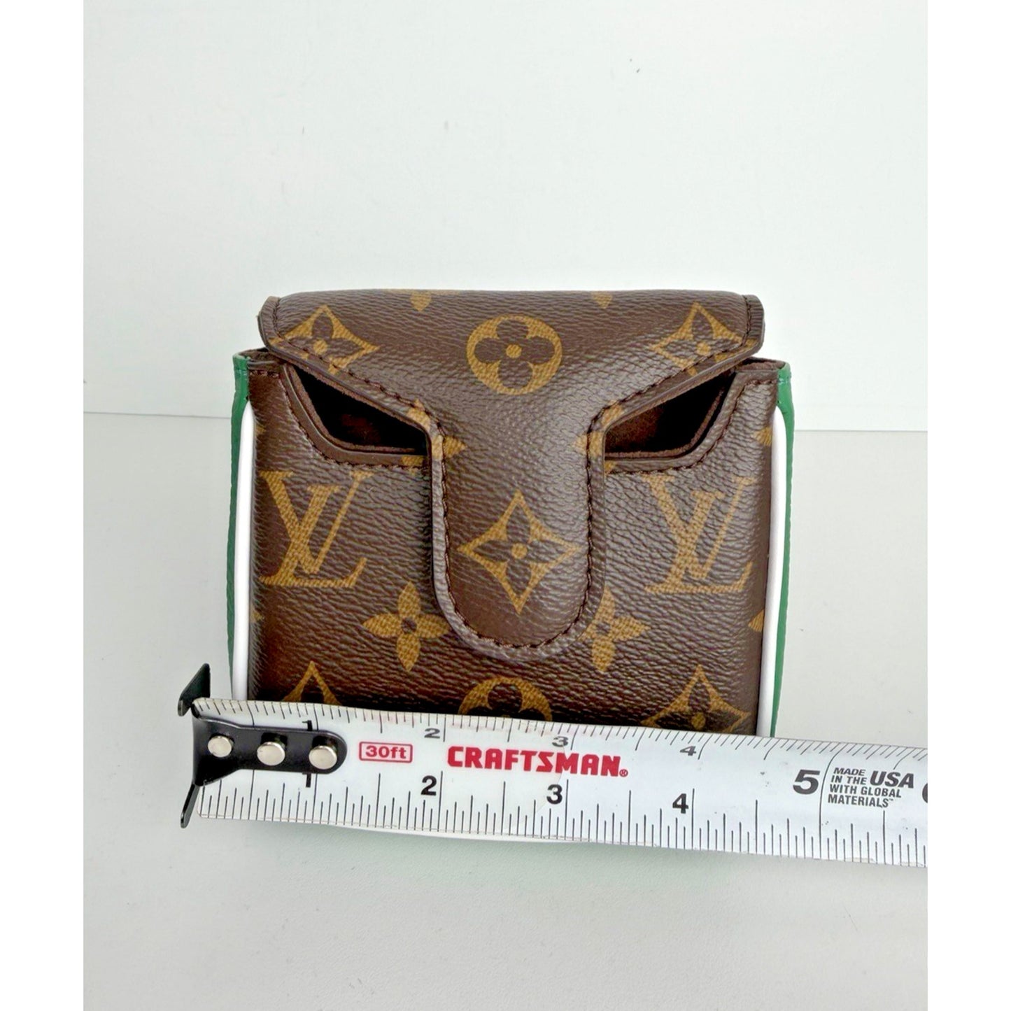 Louis Vuitton Maillet Putter Headcover in Brown Canvas & Green Leather NFC
