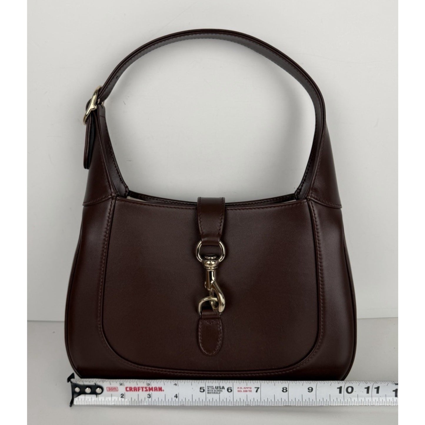 Gucci Jackie 1961 Hobo Brown Leather Shoulder Bag Small C-4