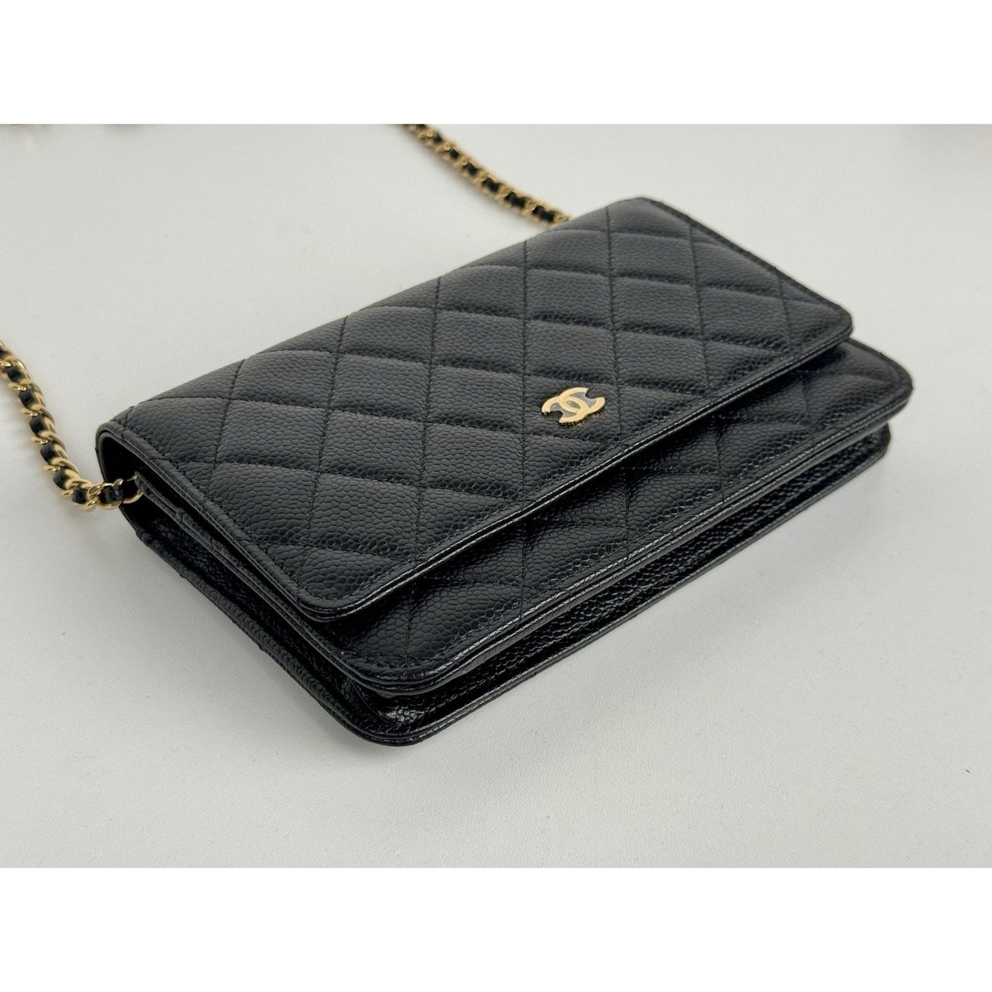 Chanel Classic Wallet on Chain in Black Caviar Leather