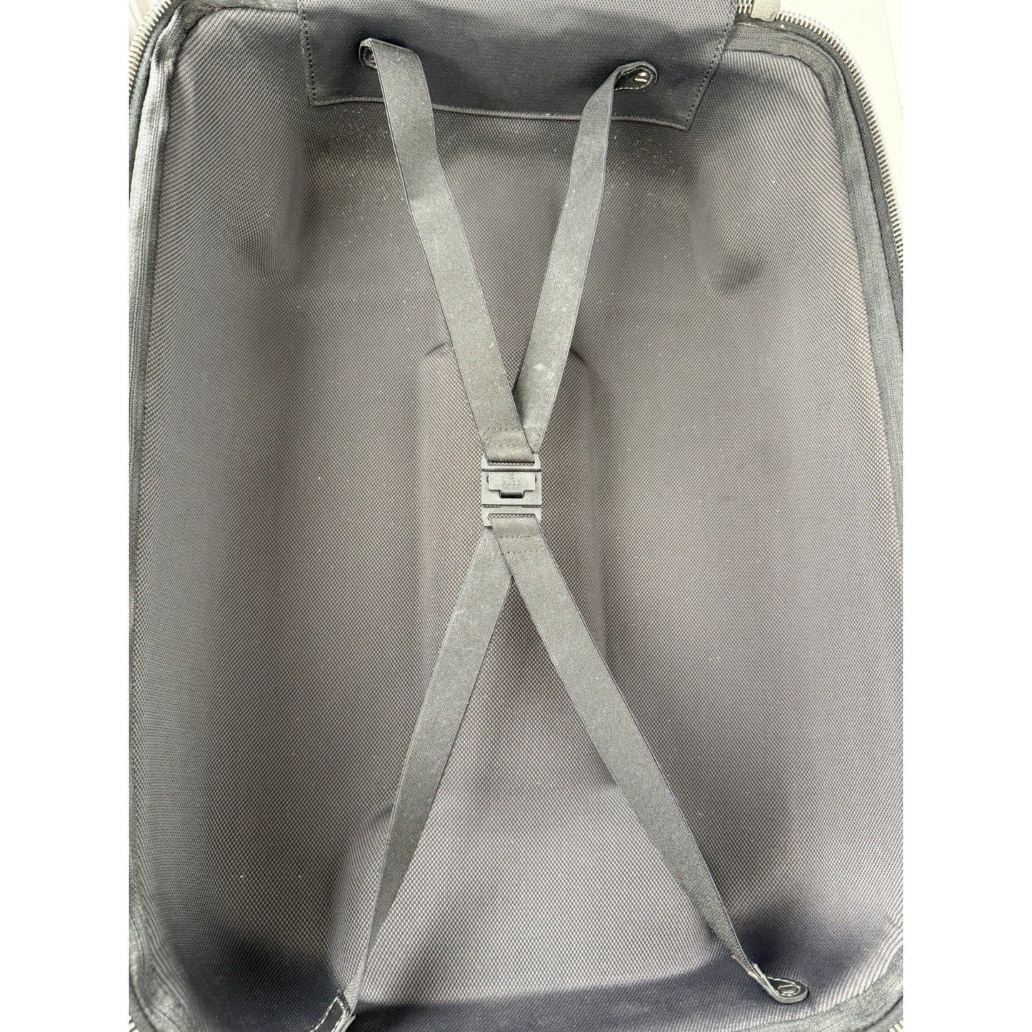 Gucci Interlocking G Hard Shell Rolling Carry-On Suitcase in Black