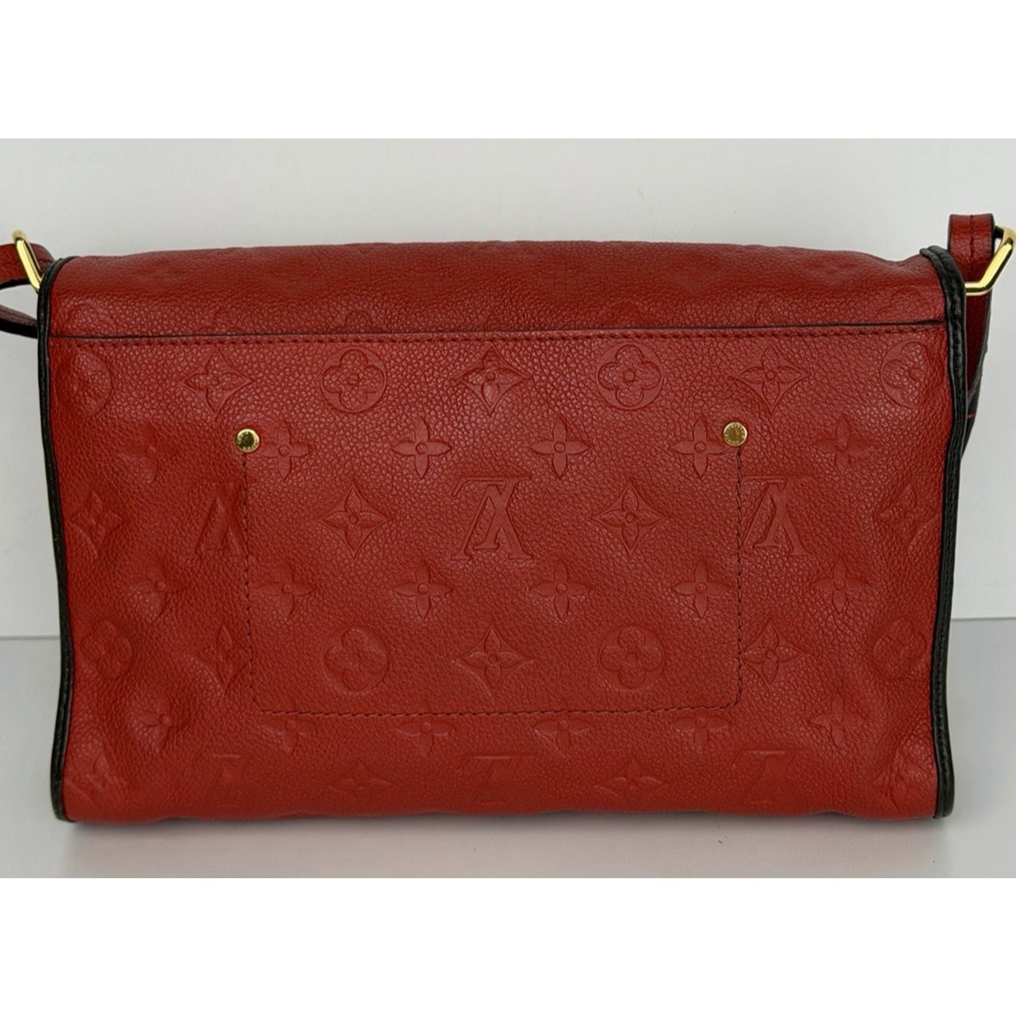 Louis Vuitton Fascinante Bag in Red Embossed Monogram Empreinte Leather 2013 S04