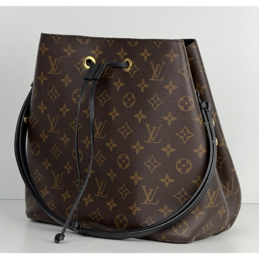 Louis Vuitton NeoNoe MM Bucket Bag Monogram Canvas Leather Drawstring 2019 R1