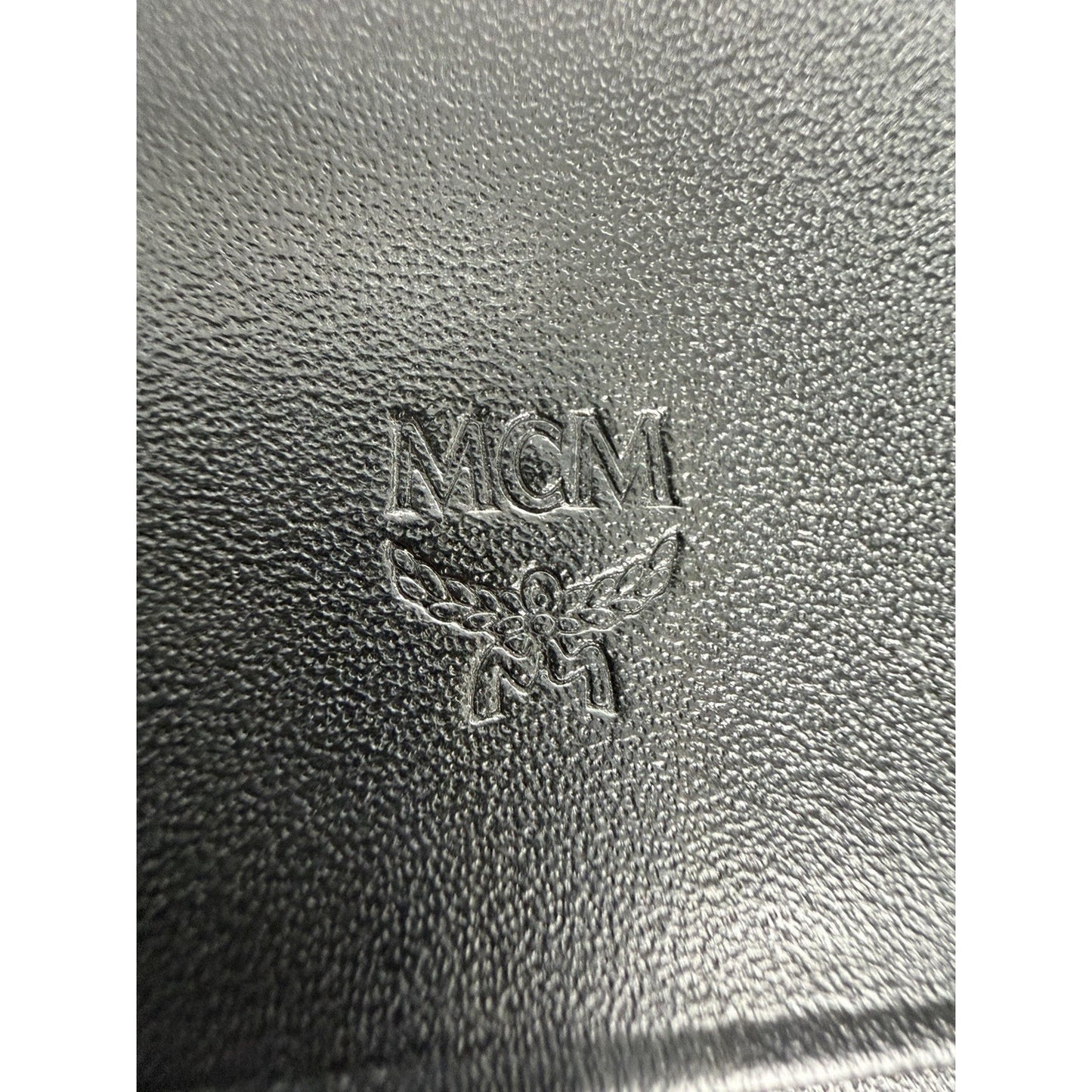 MCM Leather Trifold Continental Wallet in Black