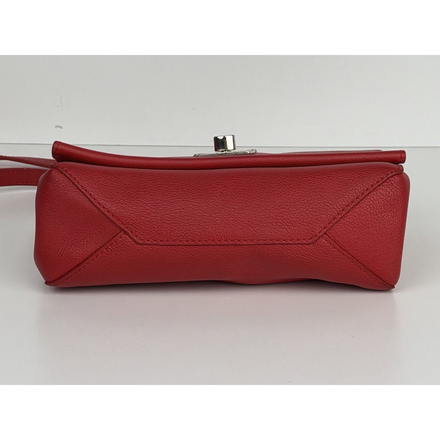 Louis Vuitton Lockme II Chain Crossbody Bag BB in Red Calfskin Leather 2016 S13