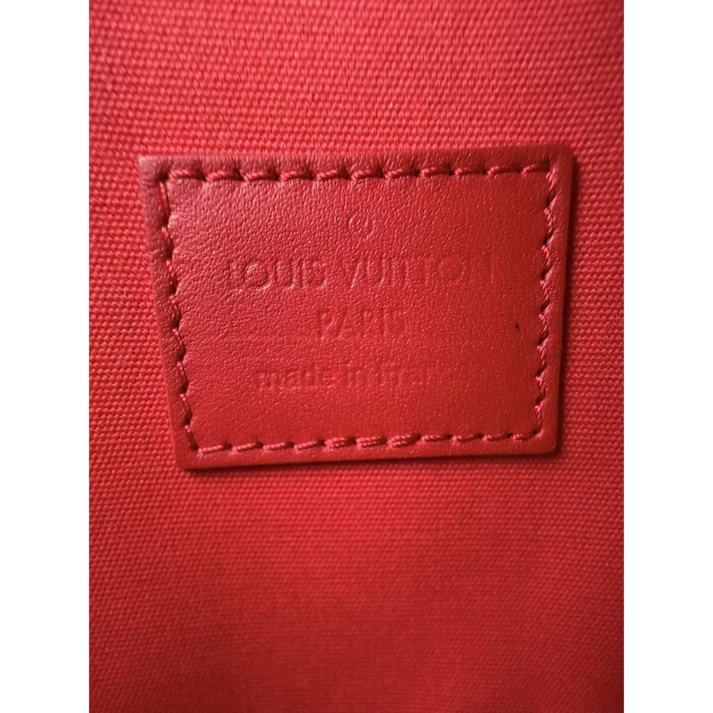 Louis Vuitton Monogram Vernis Pochette Felicie in Red Patent Leather 2016 S12