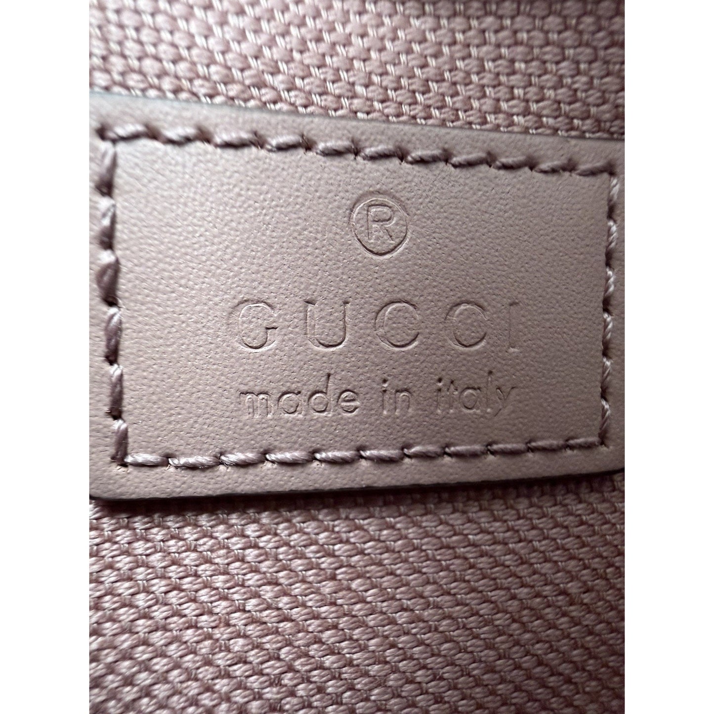 Gucci Jumbo GG Super Mini Top Handle Bag in Soft Pink Leather C6